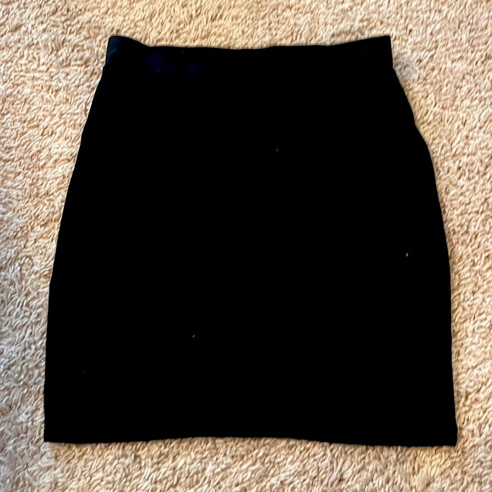 Black mini skirt